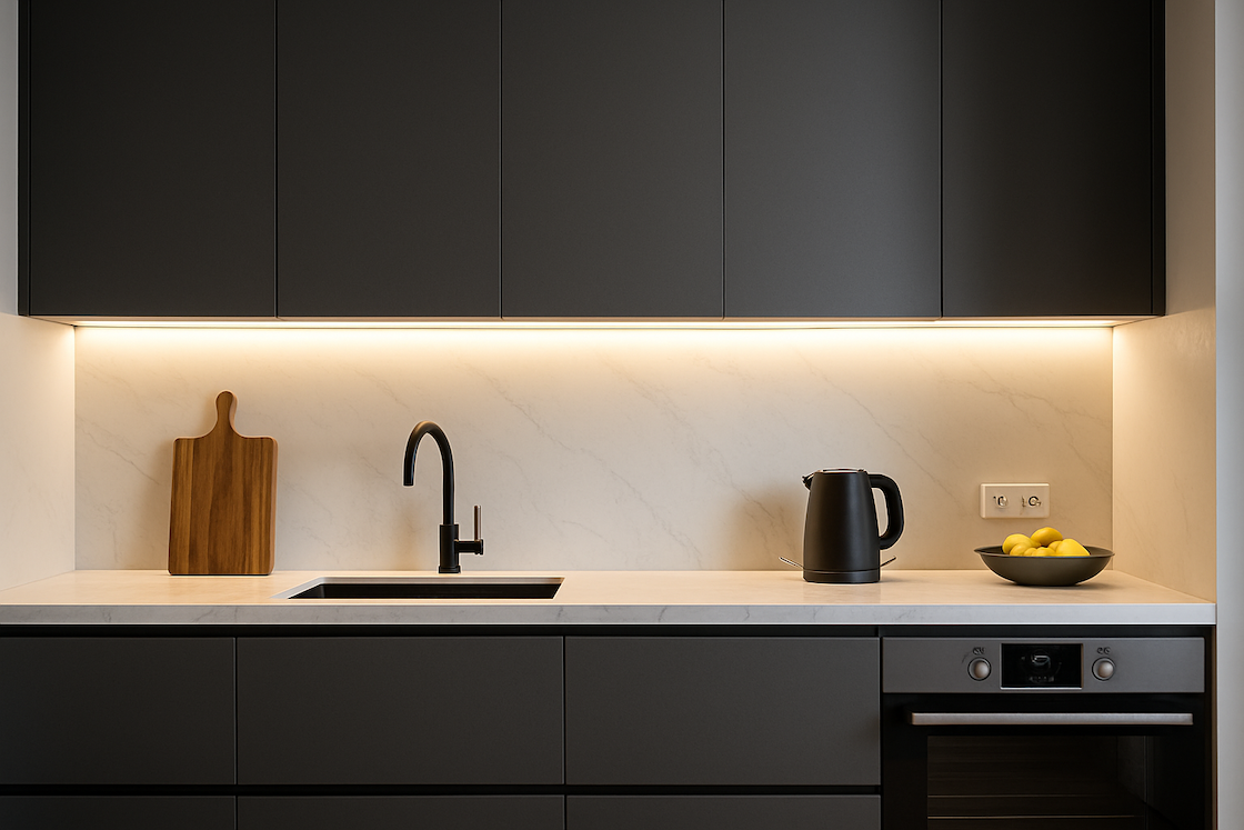 Instalace podsvětlení kuchyňské linky